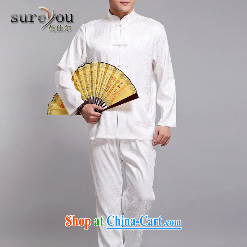 sureyou male 15 new, middle-aged men tang on long-sleeved men's national costume Tang replace spring T-shirt the River During the Qingming Festival Tang promotions blue 175, the British Mr Rafael Hui (sureyou), shopping on the Internet