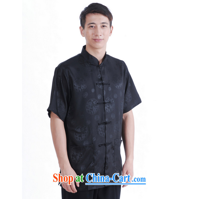 Take the 2014 new summer short of replacing the collar-tie pockets and stylish T-shirt men's 9 has the T-shirt 16 black XL, figure, and, shopping on the Internet
