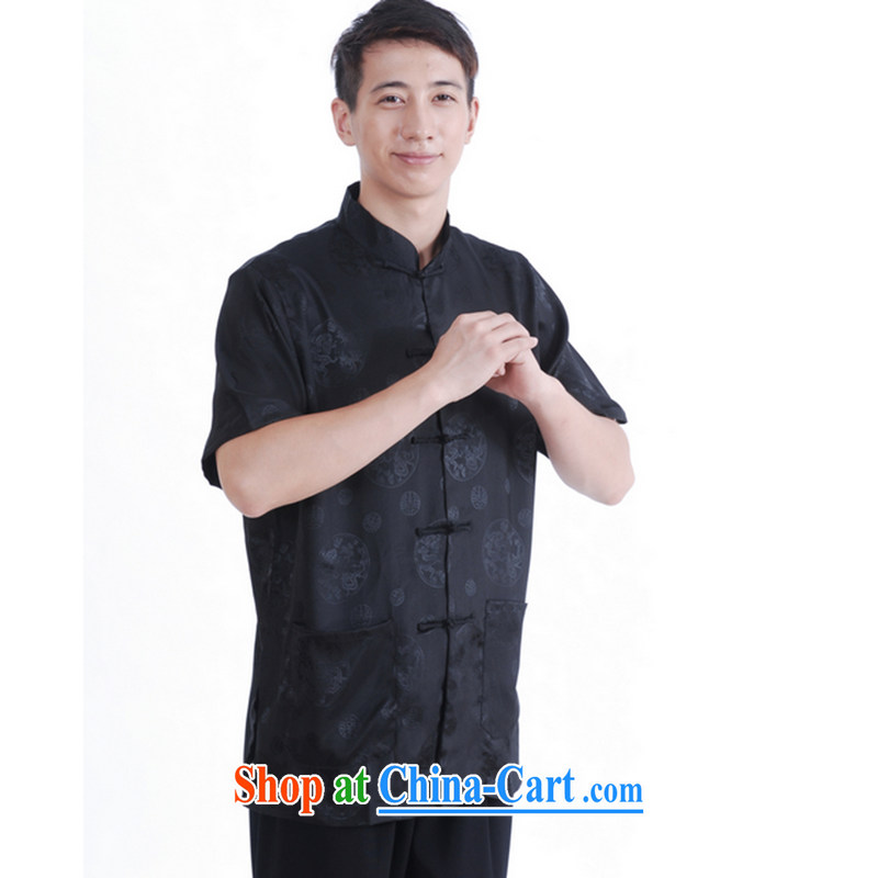 Take the 2014 new summer short of replacing the collar-tie pockets and stylish T-shirt men's 9 has the T-shirt 16 black XL, figure, and, shopping on the Internet