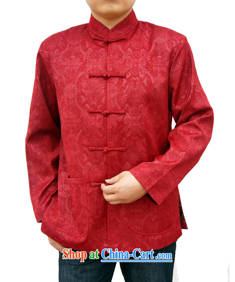 Sureyou ying, Mr Rafael Hui, genuine male New Men's casual male Chinese, for Tang-fish pattern jacket 1155, deep red 190 pictures, price, brand platters! Elections are good character, the national distribution, so why buy now enjoy more preferential! Health