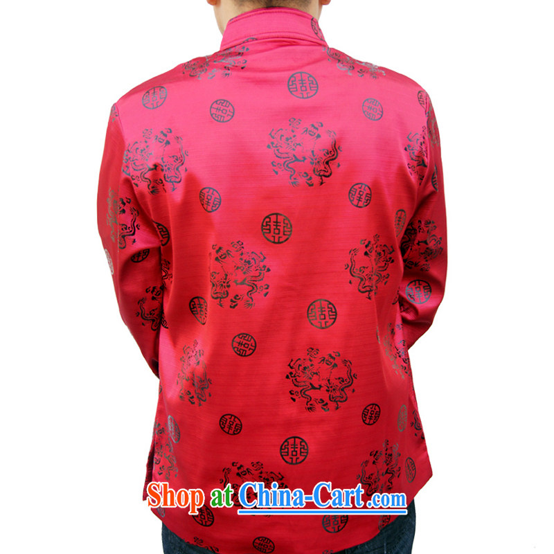 Sureyou men's Spring and Autumn and new, replacing men's leisure, for the charge-back Chinese men's long-sleeved Chinese Dragons T-shirt 1061, red 190, the British Mr Rafael Hui (sureyou), shopping on the Internet