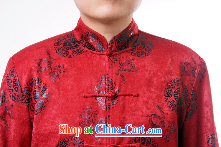 Sureyou men's upscale Chinese Chinese male, for the charge-back-hi Dragons the Chinese Spring Loaded the older jacket 1281 deep red 190 pictures, price, brand platters! Elections are good character, the national distribution, so why buy now enjoy more preferential! Health