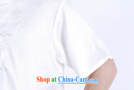 And Jing Ge older Chinese men and summer Chinese improved 9 has the Chinese men's short-sleeved larger male white L pictures, price, brand platters! Elections are good character, the national distribution, so why buy now enjoy more preferential! Health