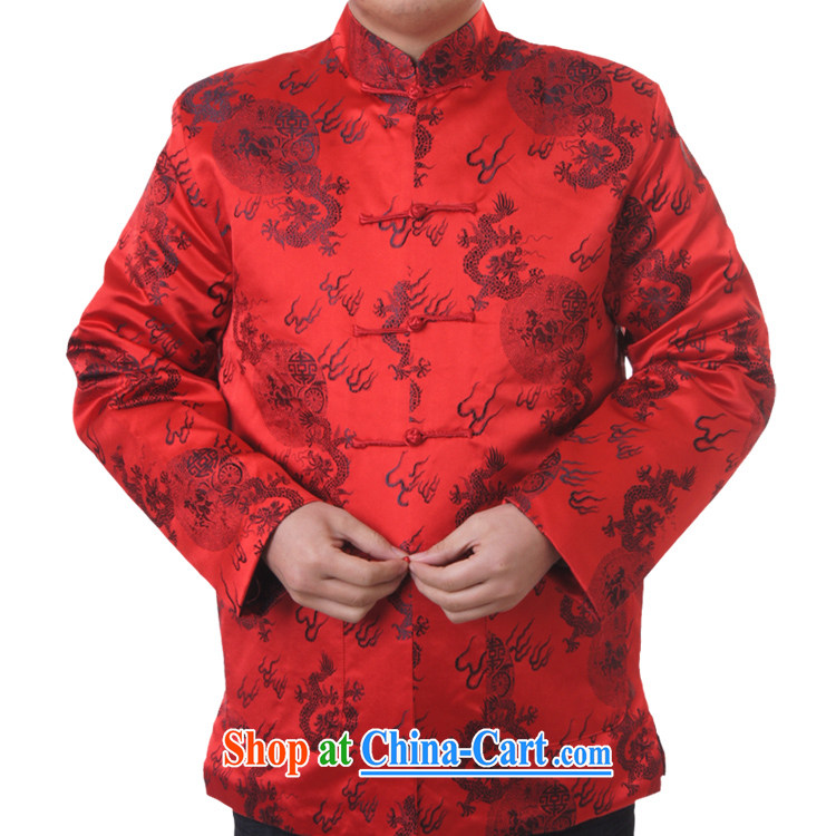 Sureyou Ying Shi, genuine male new spring men's casual male Chinese, for Chinese dragon pattern jacket 1102, red 190 pictures, price, brand platters! Elections are good character, the national distribution, so why buy now enjoy more preferential! Health