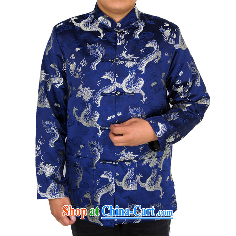 Sureyou ying, Mr Rafael Hui, for its part, is for the installation of new, men's spring casual male Chinese, for Chinese Blue Dragon jacket Blue Dragon, blue 190