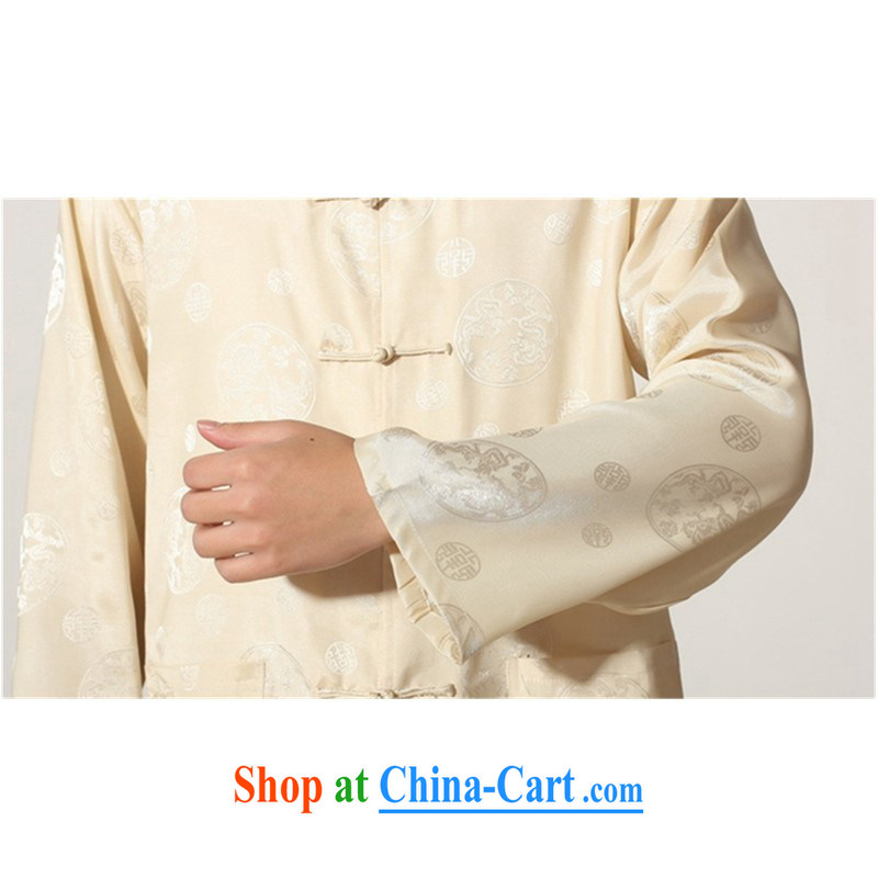 According to the situation in 2015 and stylish casual male damask Ethnic Wind carved up for the T-shirt kung fu long-sleeved kit M 0050 - D picture color XXXL, according to the situation, and, on-line shopping