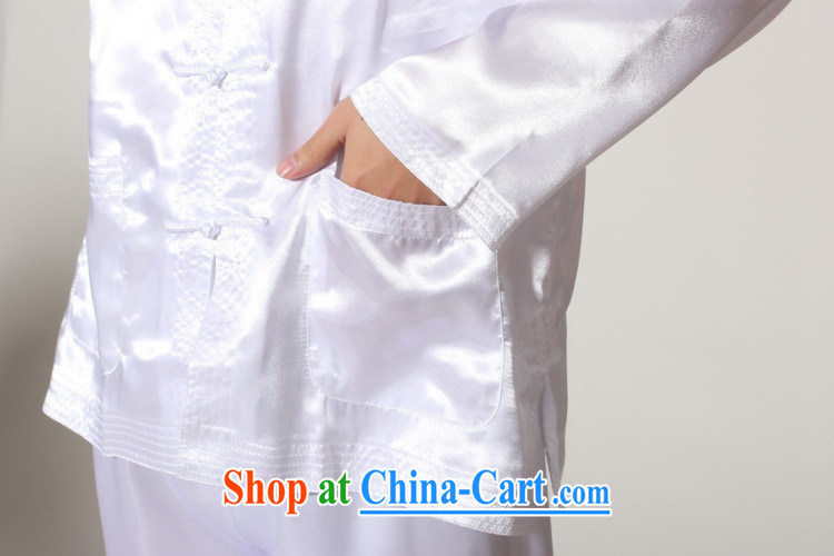 And Jing Ge older Chinese men and summer, for silk men's long-sleeved package the code men's kung fu kit M 3013 white XXL pictures, price, brand platters! Elections are good character, the national distribution, so why buy now enjoy more preferential! Health