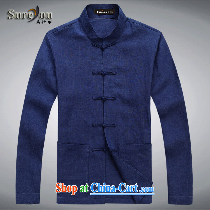 The British, Mr Rafael Hui, men's national costume ramie sand wash long-sleeved Chinese, for leisure, elderly Chinese men and 6007 card, its color 190, British, Mr Rafael Hui, (sureyou), and, on-line shopping