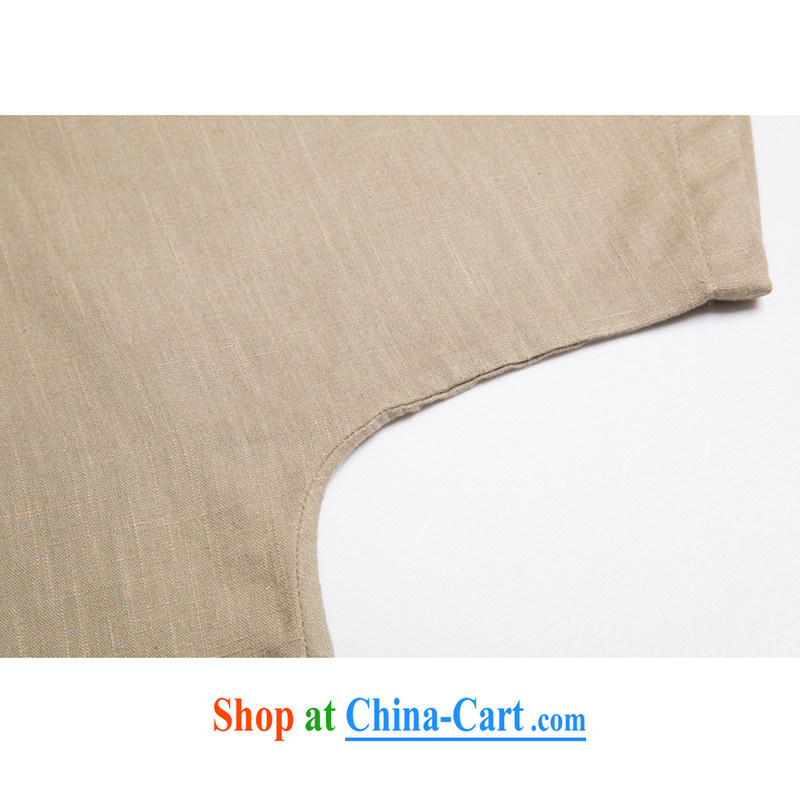 Middle-aged and older summer men's Chinese-shoulder-sleeve cotton mA short-sleeved, older summer linen men's clothing, men's short sleeve and cotton Ma Tang card its color XXXL/190, and mobile phone line (gesaxing), and, on-line shopping