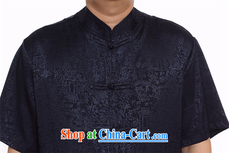 The more people in the older Chinese short-sleeve kit men and loose version short-sleeve kit men's 2014 summer thin men Tang replace Kit ethnic wind 1000 Jubilee dark XXXXL pictures, price, brand platters! Elections are good character, the national distribution, so why buy now enjoy more preferential! Health