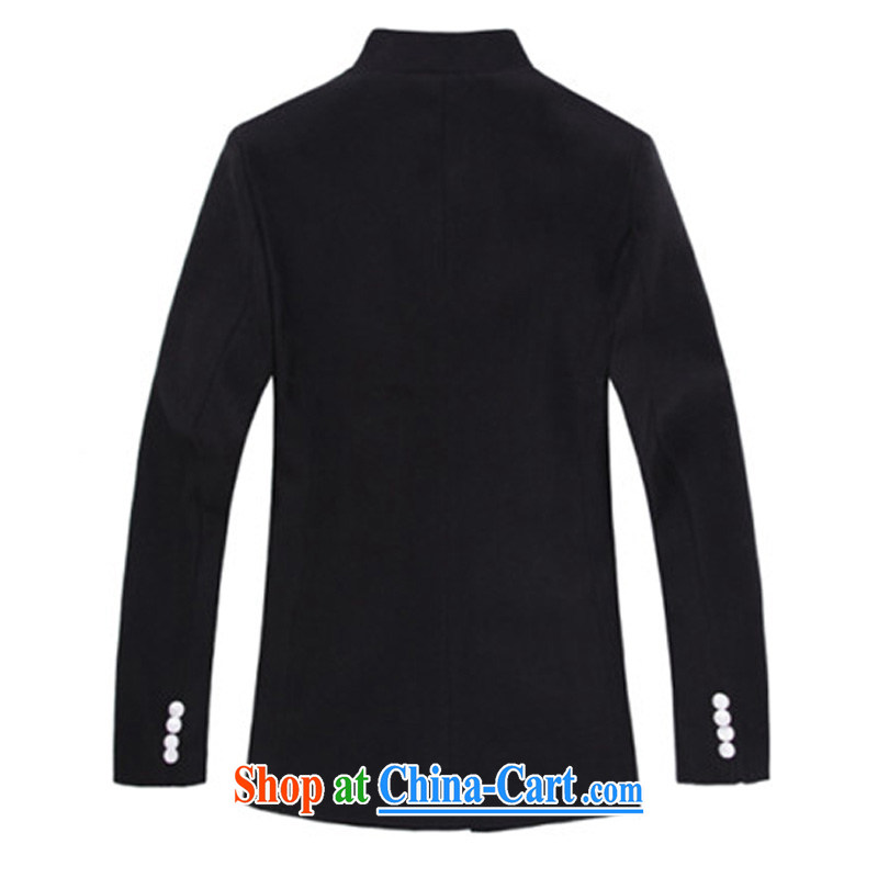 Yet the 2015 autumn and winter men gross Smock is thick, male and cultivating Korean version, for small jacket men's suit black 185/XXL, and M, and online shopping