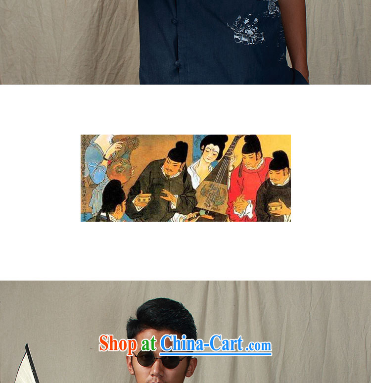 elections the Qin weaving -- original design China wind cowboy a flap disc for improved Han-shirts to blue XXL/Jumbo pictures, price, brand platters! Elections are good character, the national distribution, so why buy now enjoy more preferential! Health