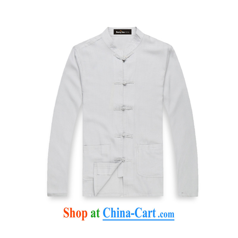 Sureyou men's clothing fall/winter leisure Tang with long-sleeved, older package Chinese, for Chinese national service promotions light gray 190, Mr Rafael Hui (sureyou), shopping on the Internet