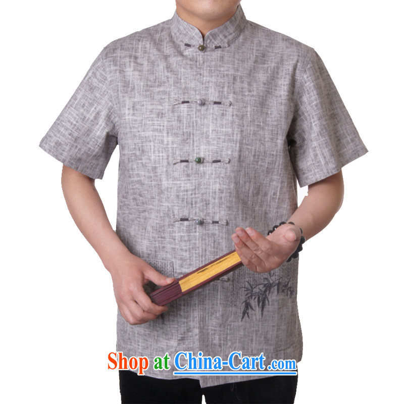 The British, Mr Rafael Hui, Chinese 15 new summer in older Chinese men and Chinese, short-sleeved linen Chinese T-shirt half sleeve male 0792 beige 180, the British Mr Rafael Hui (sureyou), shopping on the Internet