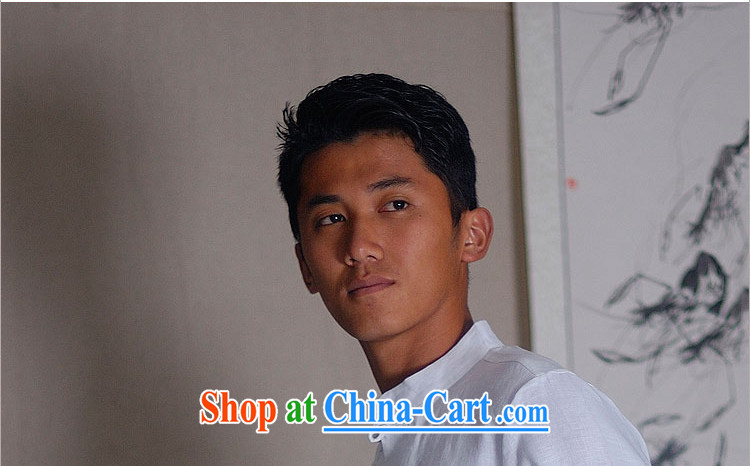 elections the Qin weaving -- the collar flap ethnic wind characteristics for the long-sleeved men's shirts white XXL/Jumbo pictures, price, brand platters! Elections are good character, the national distribution, so why buy now enjoy more preferential! Health