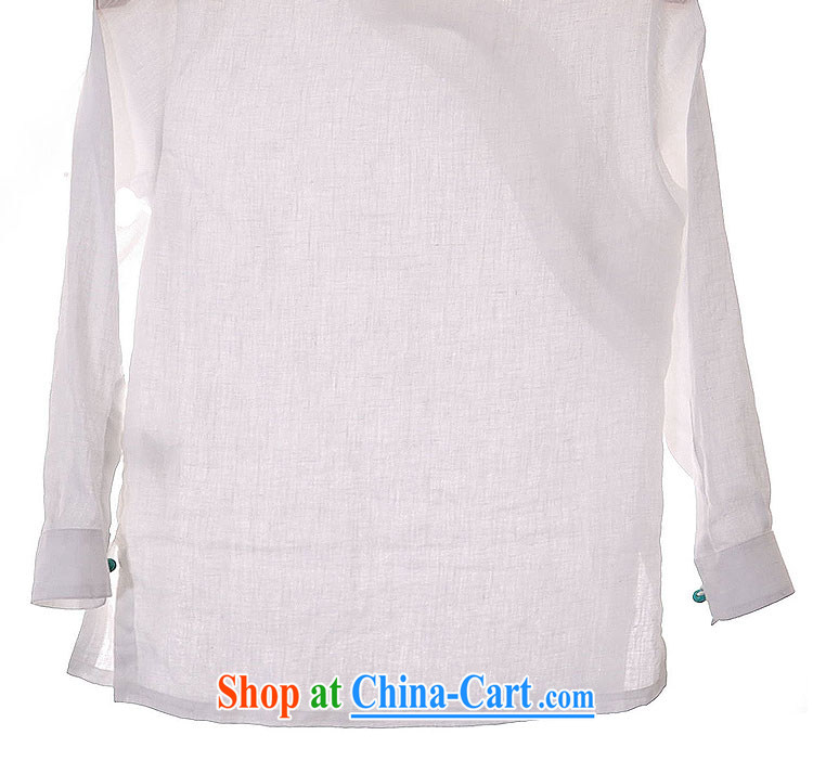 elections the Qin weaving -- original design improvements of Korea wind gown is a hard disk for the linen long-sleeved Chinese White XXL/Jumbo pictures, price, brand platters! Elections are good character, the national distribution, so why buy now enjoy more preferential! Health