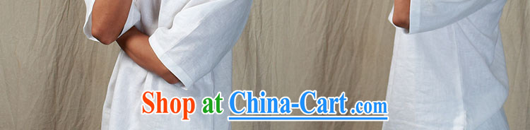 elections the Qin original design -- China wind short-sleeve plain linen improved version, served/deplored Mr HUI Yin-fat white XXL/Jumbo pictures, price, brand platters! Elections are good character, the national distribution, so why buy now enjoy more preferential! Health