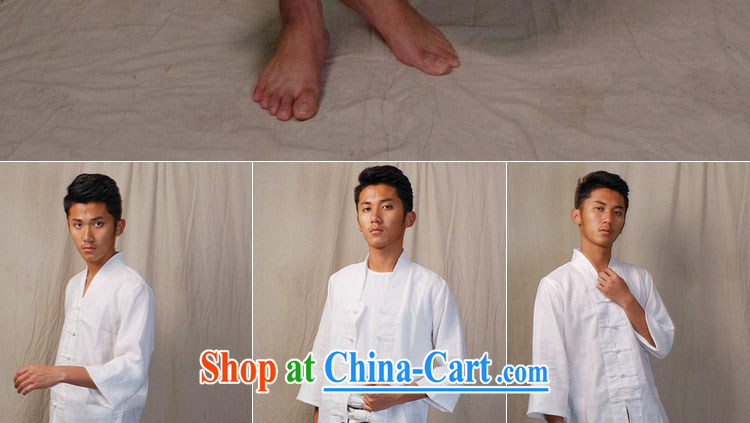 elections the Qin weaving -- original design monk for China, Tang on the back of the hard-pressed retro men and the service/labor, white XXL/Jumbo pictures, price, brand platters! Elections are good character, the national distribution, so why buy now enjoy more preferential! Health