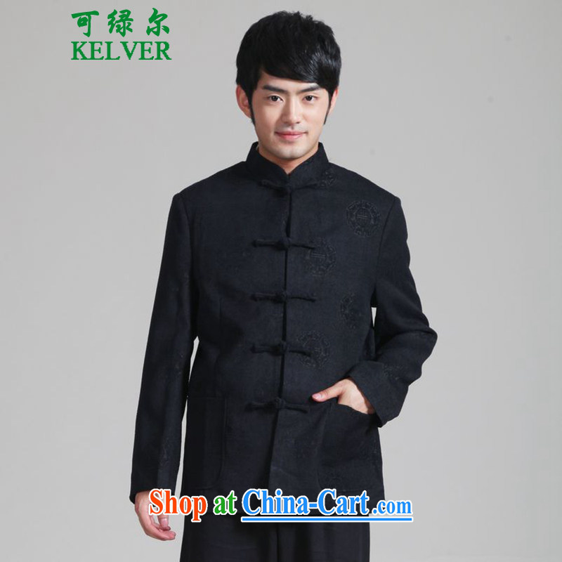 To Green, spring fashion new products, older father replace the collar Tang jackets - 6 3 XL