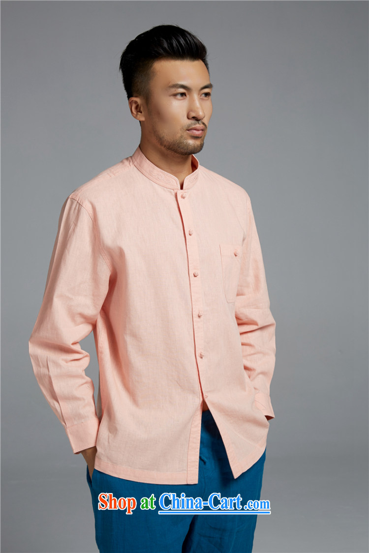 Ask a vegetarian (the health of spring loaded new cotton the Chinese long-sleeved shirt, collar embroidery shirt WXZ 1552 pink XXXL pictures, price, brand platters! Elections are good character, the national distribution, so why buy now enjoy more preferential! Health