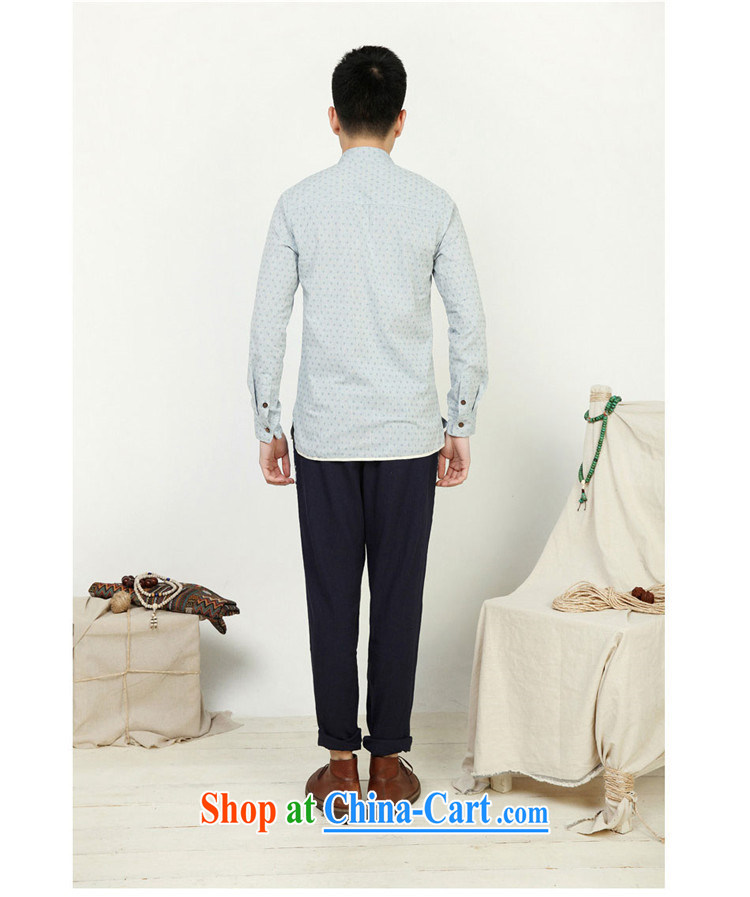 Fujing Qipai Yuen Long designer series wood detained Ethnic Wind embroidery, ancient, in their long-sleeved cultivating men China wind shirt/B 92 * arts blue * XL pictures, price, brand platters! Elections are good character, the national distribution, so why buy now enjoy more preferential! Health