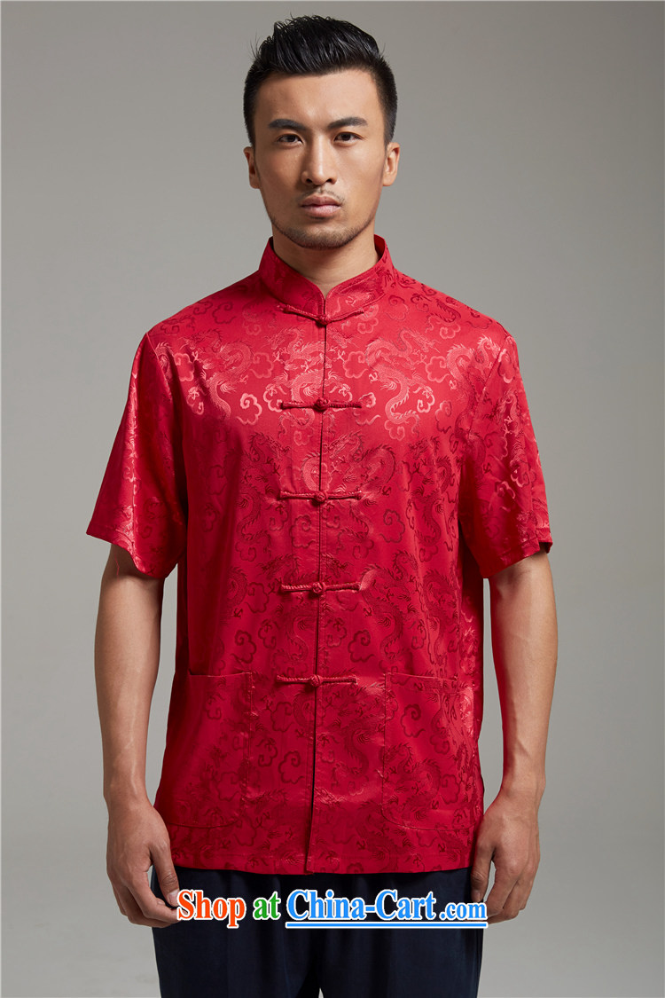 All elections Ramadan and as soon as possible, and spring, the charge-back the collar and embroidered Chinese short-sleeved T-shirt WXZ 1452 red XXXL pictures, price, brand platters! Elections are good character, the national distribution, so why buy now enjoy more preferential! Health