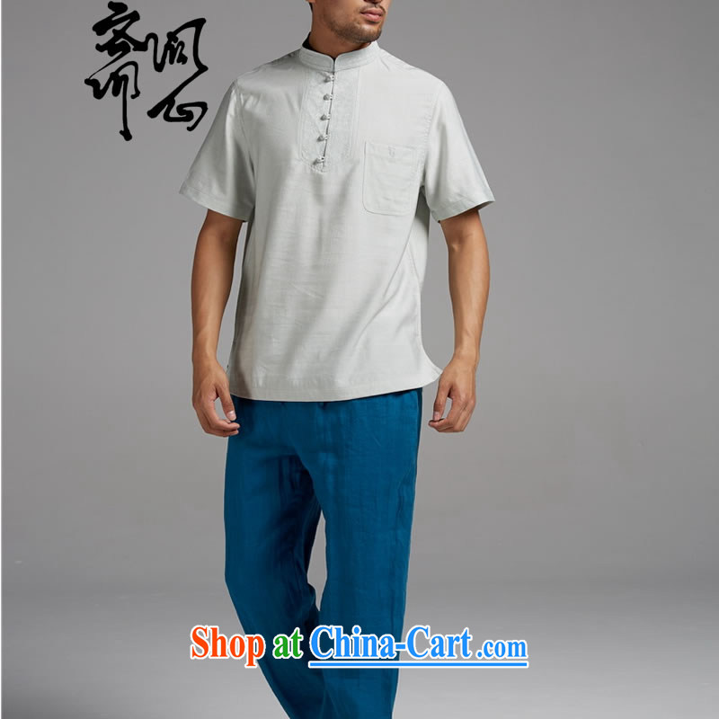 q heart Id al-Fitr (the men as soon as possible the new summer, the charge-back the collar cotton Ma T shirts men's short-sleeved 1429 white xxxxl, ask heart ID al-Fitr, shopping on the Internet
