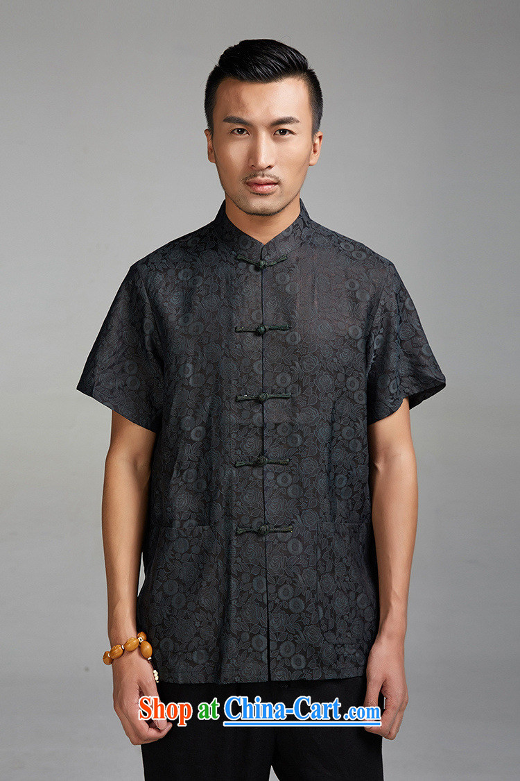 Ask a vegetarian (and as soon as possible with the new summer products, for Hong Kong cloud yarn dark shading short-sleeved Chinese silk shirt 1426 wine red XXXXL pictures, price, brand platters! Elections are good character, the national distribution, so why buy now enjoy more preferential! Health