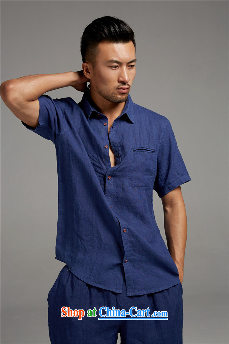 All elections Ramadan and linen -- men's short-sleeved shirt WXZ 1383 blue XXXL pictures, price, brand platters! Elections are good character, the national distribution, so why buy now enjoy more preferential! Health