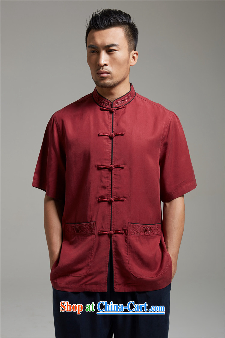 All elections Ramadan's autumn as soon as possible new men embroidery stylish silk Tang replace WXZ 1359 dark red XXL pictures, price, brand platters! Elections are good character, the national distribution, so why buy now enjoy more preferential! Health