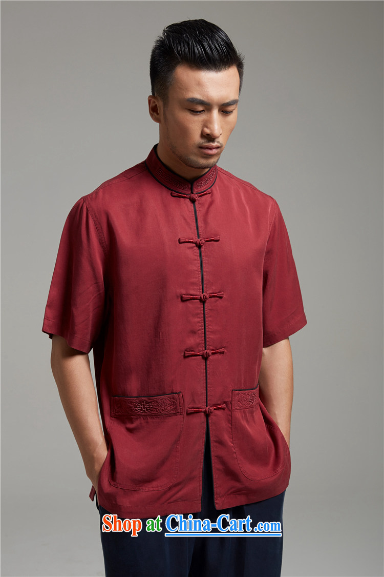 All elections Ramadan's autumn as soon as possible new men embroidery stylish silk Tang replace WXZ 1359 dark red XXL pictures, price, brand platters! Elections are good character, the national distribution, so why buy now enjoy more preferential! Health