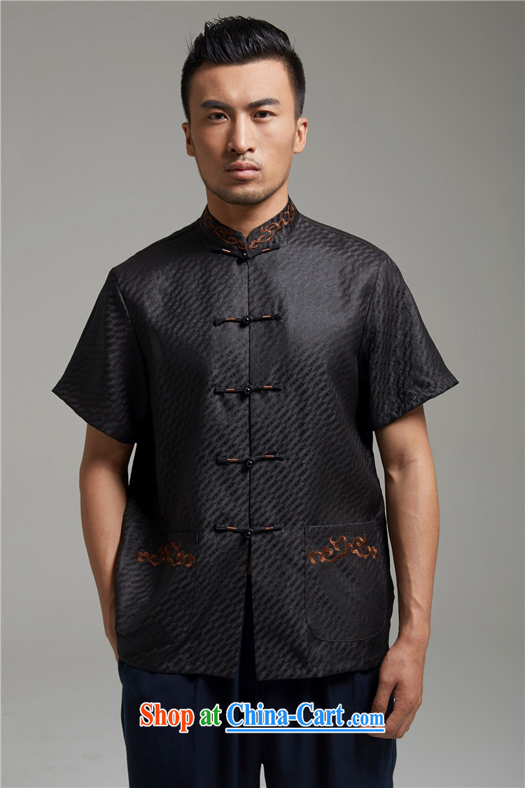 All elections Ramadan's autumn as soon as possible new men's stylish incense cloud yarn shirt short-sleeved Chinese WXZ 1343 black XXXXL pictures, price, brand platters! Elections are good character, the national distribution, so why buy now enjoy more preferential! Health