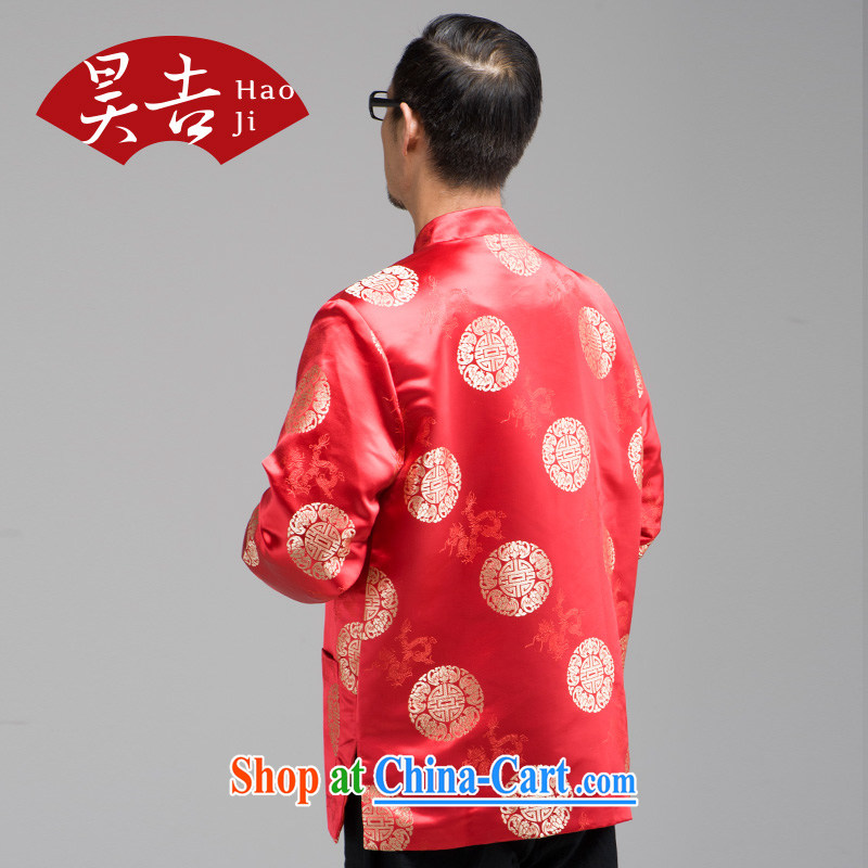 Ho-ji-hee-ribbed long fall in with older men's long-sleeved Chinese elderly Chinese wind up for the charge-back jacket black 4XL, Hao, and shopping on the Internet