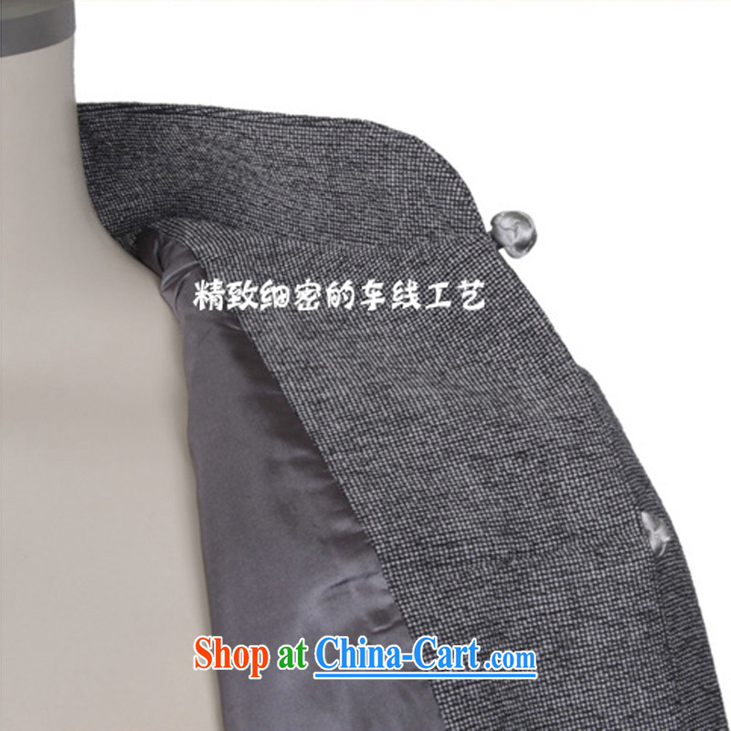 0308 F genuine men's Spring and Autumn and the cotton long-sleeved new, men's leisure, for Chinese high-color LED the charge-back cotton on the cuff Tang is a gray L/175, and mobile phone line (gesaxing), and, on-line shopping