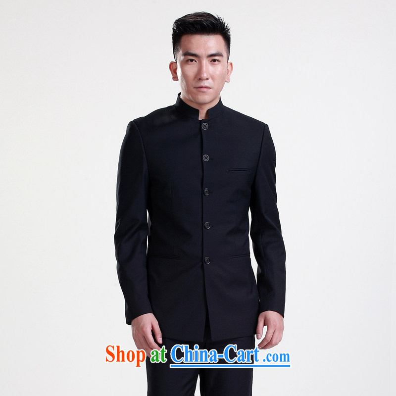 New China wind smock men's beauty graphics thin Chinese, for Chinese men's jacket Chinese business and leisure and the groom wedding dress black XXXL, 9 gentleman (jiushen), online shopping
