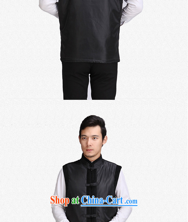 JIEYA - WOLF 2014 new Chinese men's a men's Tang jackets men's Chinese T-shirt men Tang with autumn and winter thin cotton, a black 165/S pictures, price, brand platters! Elections are good character, the national distribution, so why buy now enjoy more preferential! Health