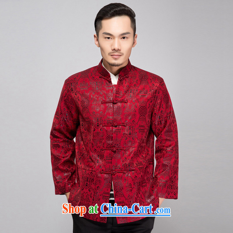 Charlene this pavilion and spring loaded Tang replace leisure T-shirt loose the code father thin cotton jacket, for the buckle clothing festive dress Dragon red 4 XL pictures, price, brand platters! Elections are good character, the national distribution, so why buy now enjoy more preferential! Health