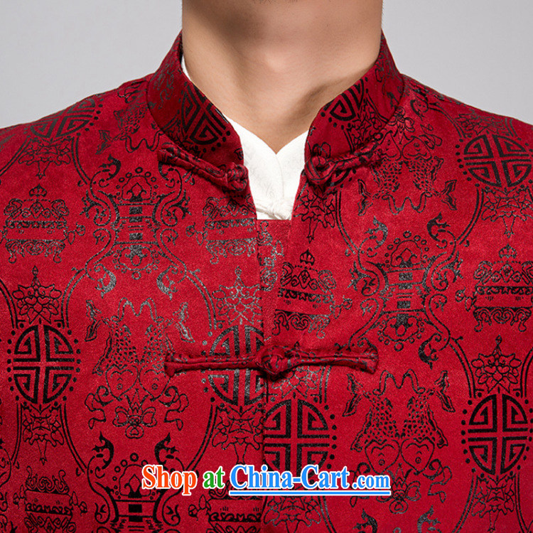 Charlene this pavilion and spring loaded Tang replace leisure T-shirt loose the code father thin cotton jacket, for the buckle clothing festive dress Dragon red 4 XL pictures, price, brand platters! Elections are good character, the national distribution, so why buy now enjoy more preferential! Health