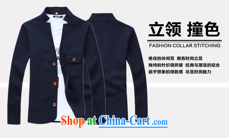 The SYI collar jacket light jacket men fall under the Sun Yat-sen collar jacket large, overweight XXXL L X 2 4 men's Sun Yat-sen Tang blue 5 XL pictures, price, brand platters! Elections are good character, the national distribution, so why buy now enjoy more preferential! Health