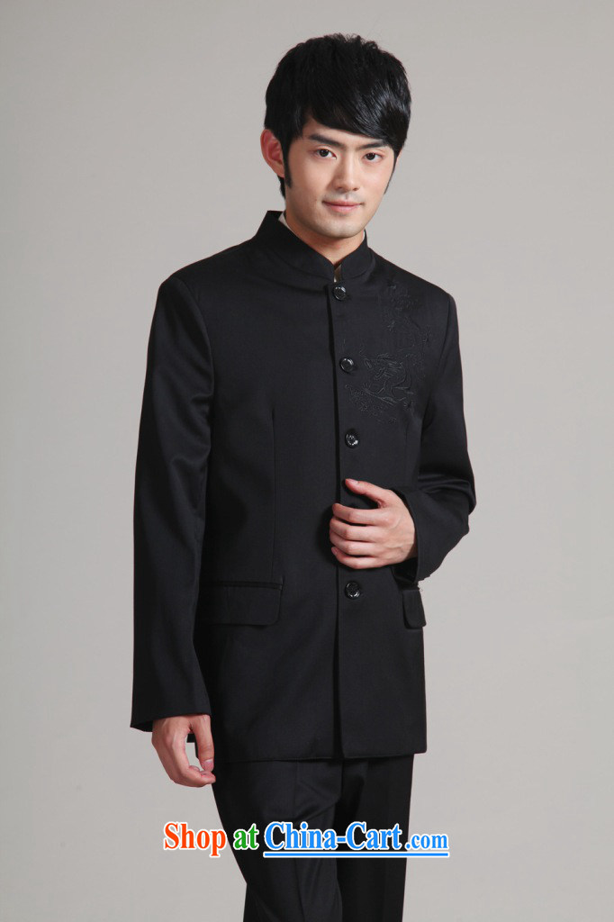 Take the male Tang fitted smock, for Korean Beauty suit autumn and winter new jacket, groom wedding dress boy - 2 red embroidery pants 3XL pictures, price, brand platters! Elections are good character, the national distribution, so why buy now enjoy more preferential! Health
