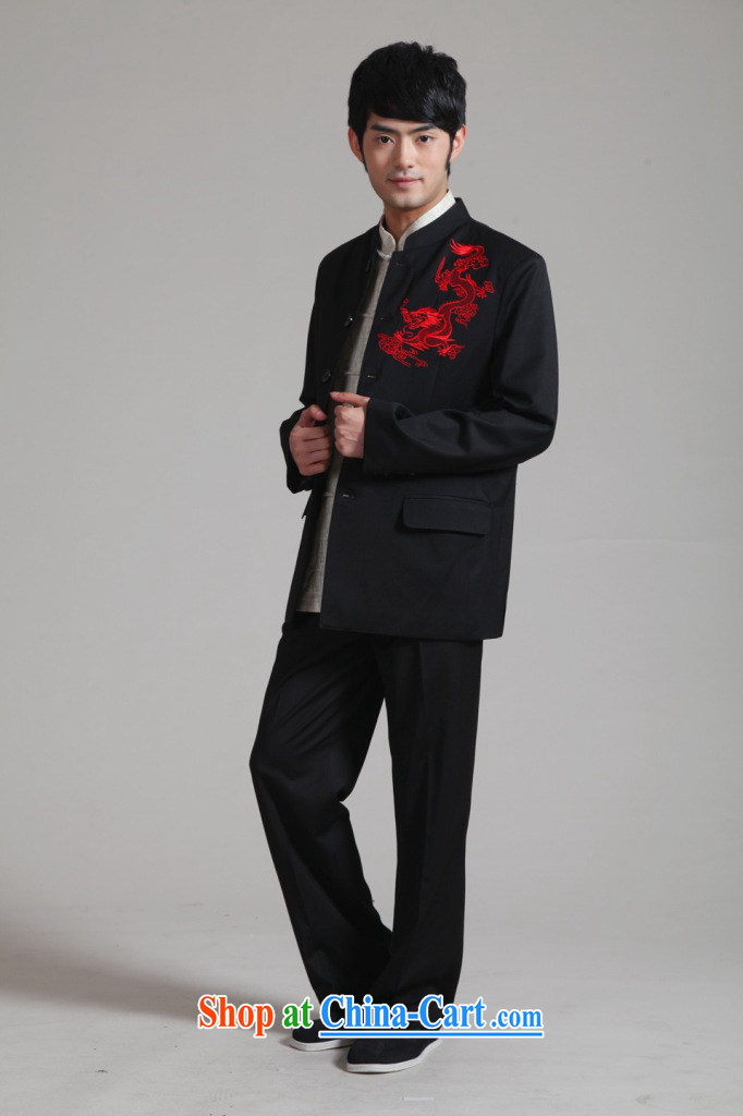 Take the male Tang fitted smock, for Korean Beauty suit autumn and winter new jacket, groom wedding dress boy - 2 red embroidery pants 3XL pictures, price, brand platters! Elections are good character, the national distribution, so why buy now enjoy more preferential! Health