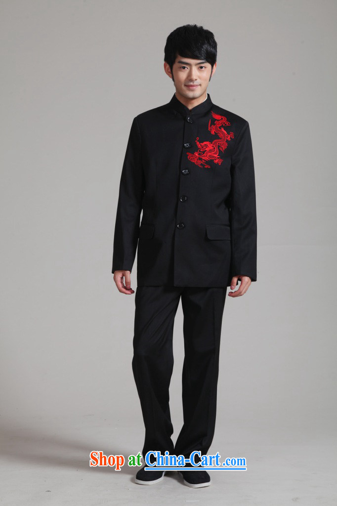 Take the male Tang fitted smock, for Korean Beauty suit autumn and winter new jacket, groom wedding dress boy - 2 red embroidery pants 3XL pictures, price, brand platters! Elections are good character, the national distribution, so why buy now enjoy more preferential! Health