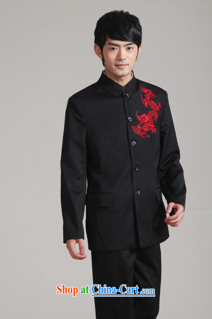 Take the male Tang fitted smock, for Korean Beauty suit autumn and winter new jacket, groom wedding dress boy - 2 red embroidery pants 3XL pictures, price, brand platters! Elections are good character, the national distribution, so why buy now enjoy more preferential! Health