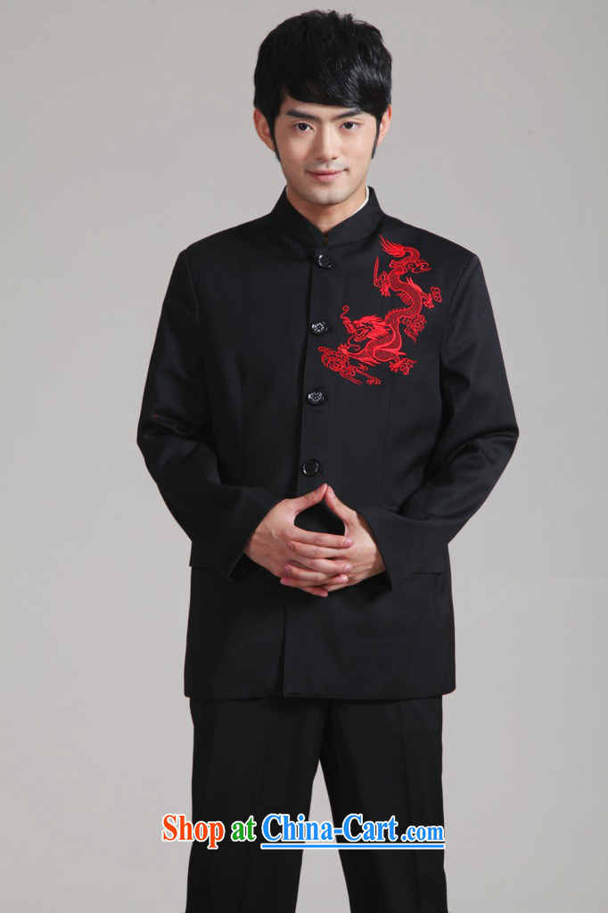 Take the male Tang fitted smock, for Korean Beauty suit autumn and winter new jacket, groom wedding dress boy - 2 red embroidery pants 3XL pictures, price, brand platters! Elections are good character, the national distribution, so why buy now enjoy more preferential! Health