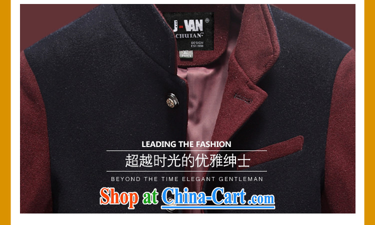 2015 clarkkuso winter men and replace the collar stitching hair? What coat the coat Tang replace Generalissimo groom, who accompanied by wedding banquet, blue and red 3 XL pictures, price, brand platters! Elections are good character, the national distribution, so why buy now enjoy more preferential! Health
