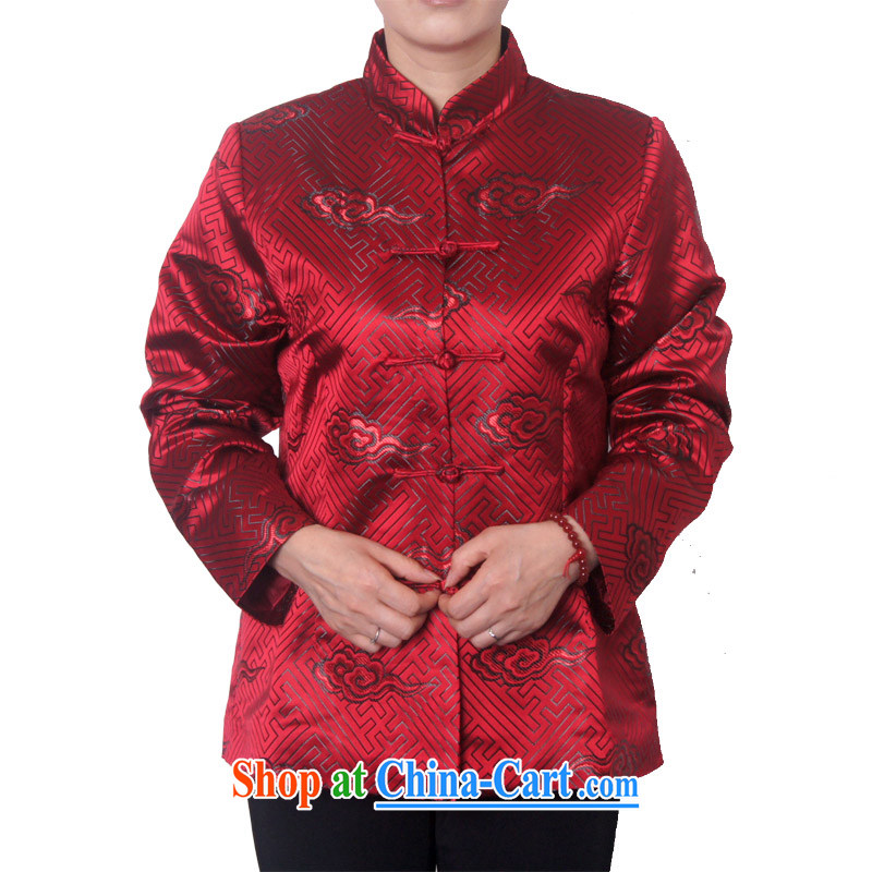 Spring and Autumn and new, older women and men in taxi for couples with a leading Chinese Birthday Golden Chinese T-shirt long-sleeved jacket 1221 men, red 190, the British Mr Rafael Hui (sureyou), shopping on the Internet