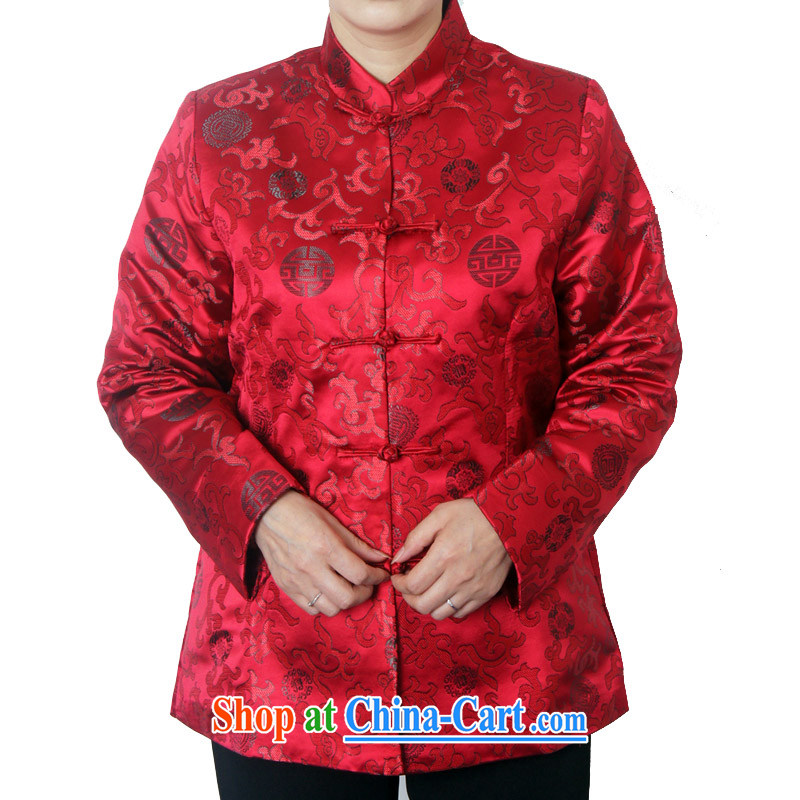 Spring and Autumn and new tang on older women and men in taxi for couples with a leading Chinese Birthday Golden Chinese T-shirt long-sleeved jacket 1365 dark red male, 185, the British Mr Rafael Hui (sureyou), shopping on the Internet