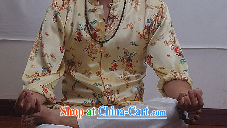 elections the Qin weaving -- original design China wind silk rich long-sleeved T-shirt is really long 11,233 yellow XXL/Jumbo pictures, price, brand platters! Elections are good character, the national distribution, so why buy now enjoy more preferential! Health