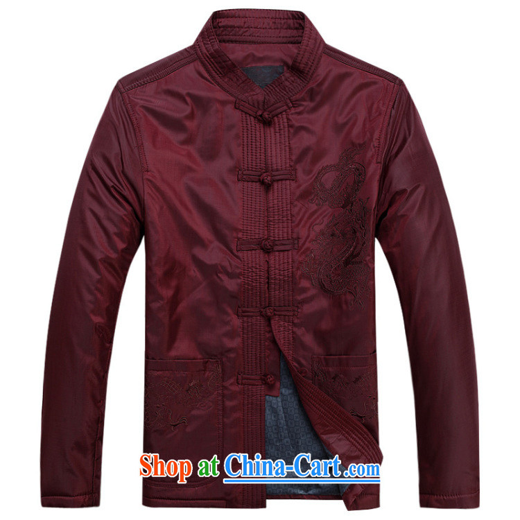 Yan Shu in older men's traditional dress autumn and winter clothing Tang jackets large, relaxed and comfortable father T-shirt ethnic wind leisure jacket embroidered dragon-buckle clothing black 4XL pictures, price, brand platters! Elections are good character, the national distribution, so why buy now enjoy more preferential! Health