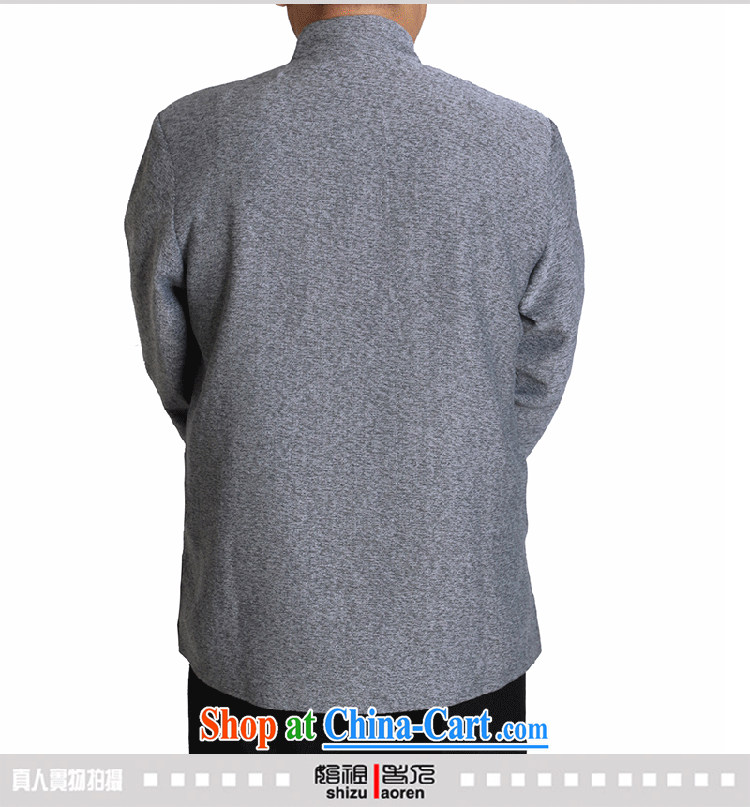 Adam 15 elderly fall and winter, older men the blended leisure Tang with his father's pure color collar jacket T 0308 gray 185, pictures, price, brand platters! Elections are good character, the national distribution, so why buy now enjoy more preferential! Health